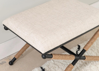Thumbnail 5: Linon Linon Ashburn Campaign Accent Stool 