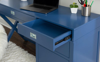 Thumbnail 3: Linon Linon Peggy Side Storage Desk  