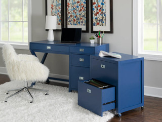 Thumbnail 8: Linon Linon Peggy Side Storage Desk  