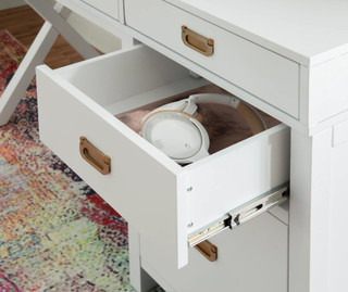 Thumbnail 3: Linon Linon Peggy Side Storage Desk  