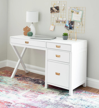 Thumbnail 4: Linon Linon Peggy Side Storage Desk  
