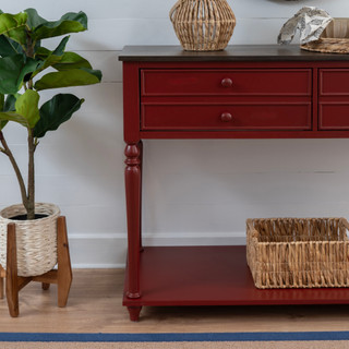 Thumbnail 4: Linon Linon Aster 48 in. 2 Drawer Storage Shelf Buffet  