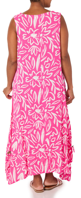 Thumbnail 2: Kaktus Plus Short Sleeve Casual Print Dress 