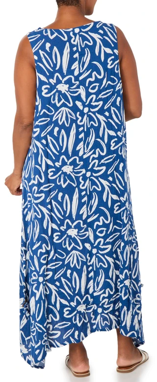 Thumbnail 2: Kaktus Plus Short Sleeve Casual Print Dress 