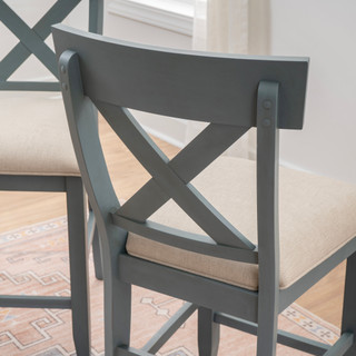 Thumbnail 8: Linon Linon Belsey 2 Pc. Counter Stool Blue Set  