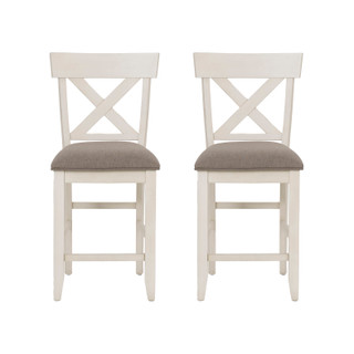 Thumbnail 3: Linon Linon Belsey 2 Pc. Counter Stool Blue Set  