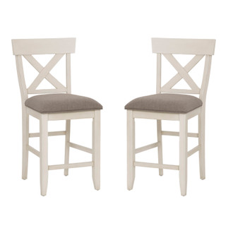 Thumbnail 1: Linon Linon Belsey 2 Pc. Counter Stool Blue Set  