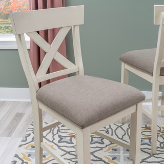 Thumbnail 5: Linon Linon Belsey 2 Pc. Counter Stool Blue Set  