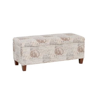 Thumbnail 1: Linon Linon Carmen Swirl Storage Ottoman 