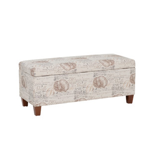 Thumbnail 2: Linon Linon Carmen Swirl Storage Ottoman 