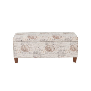 Thumbnail 8: Linon Linon Carmen Swirl Storage Ottoman 