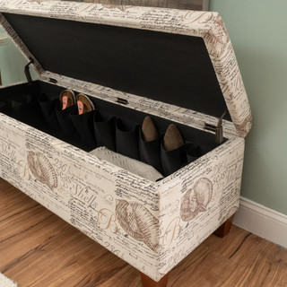 Thumbnail 9: Linon Linon Carmen Swirl Storage Ottoman 