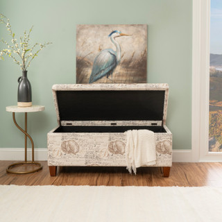 Thumbnail 12: Linon Linon Carmen Swirl Storage Ottoman 
