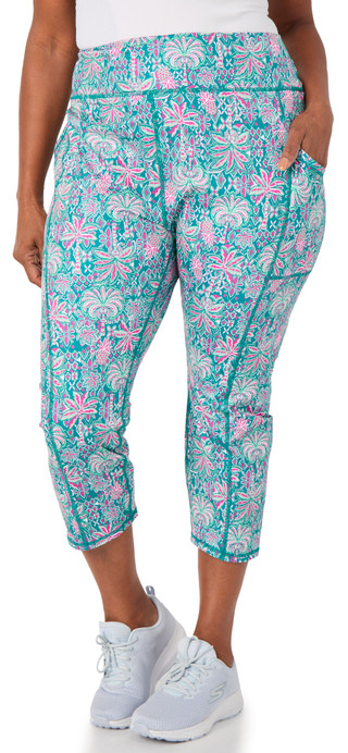 Thumbnail 1: Brisas Plus Active Printed Capris 
