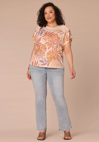 Thumbnail 3: Democracy Plus Short Sleeve Print Boyfriend Tee 