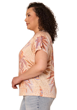 Thumbnail 4: Democracy Plus Short Sleeve Print Boyfriend Tee 