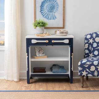 Thumbnail 3: Linon Linon Coralie 2 Door Paddle Cabinet 