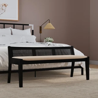 Thumbnail 2: Linon Linon Bauer Claudette Cane Bench 