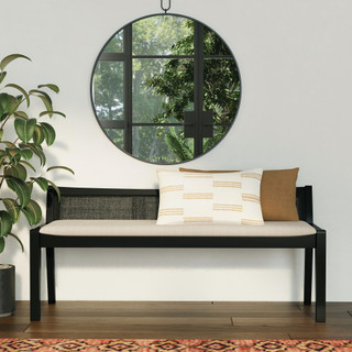 Thumbnail 4: Linon Linon Bauer Claudette Cane Bench 