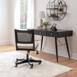 Thumbnail 5: Linon Linon Bauer Swivel Office Chair 