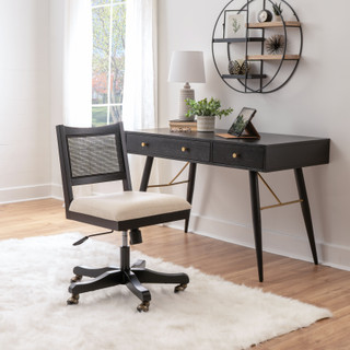 Thumbnail 8: Linon Linon Bauer Swivel Office Chair 