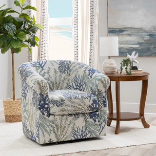 Thumbnail 4: Linon Linon Bonnie Swivel Club Chair 