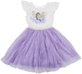 Thumbnail 1: Disney Princess Little Girls Short Sleeve Princess Tutu Dress 