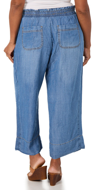 Thumbnail 2: Workshop Plus Cropped Tencel Belted Pants 