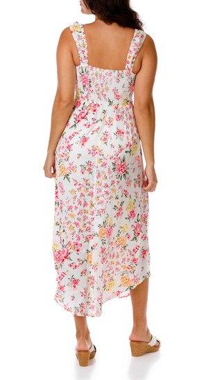 Thumbnail 3: Derek Heart Juniors Sleeveless Tropical Maxi Dress 