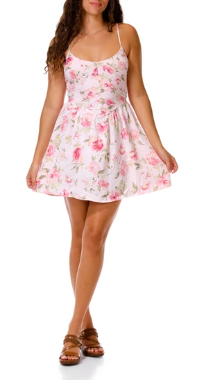 Thumbnail 1: INSPIRED HEARTS Juniors Floral Mini Dress 