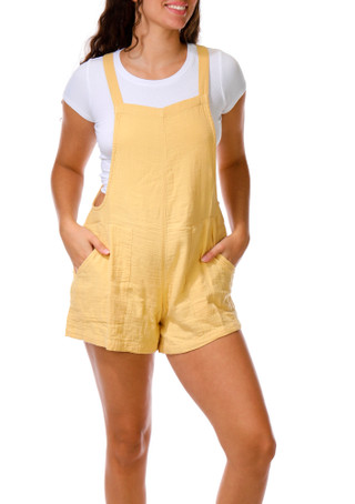 Thumbnail 2: BILLABONG Women's Beach Crush Overall Romper 