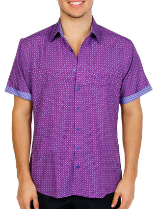 Thumbnail 1: Nick Graham Men's Stretch Modern Fit Button Down Shirt 