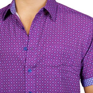 Thumbnail 3: Nick Graham Men's Stretch Modern Fit Button Down Shirt 