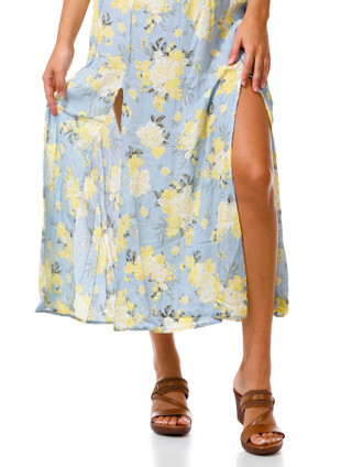 Thumbnail 2: Derek Heart Juniors Sleeveless Floral Maxi Dress 