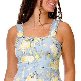 Thumbnail 4: Derek Heart Juniors Sleeveless Floral Maxi Dress 
