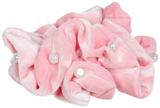 Thumbnail 2: LILLY PULITZER Velvet Layered Ruffle Scrunchie w/ Pearl Embellishment 