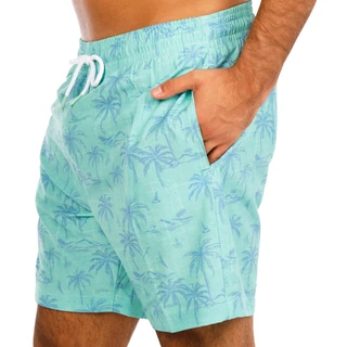 Thumbnail 3: Trunks Men's Palm Tree Print Swim Shorts  