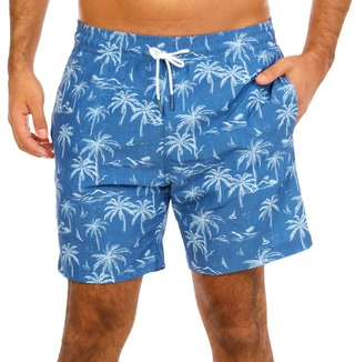 Thumbnail 1: Trunks Men's Palm Tree Print Swim Shorts  