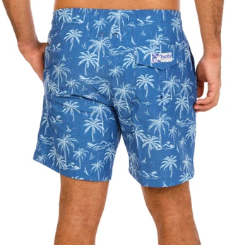 Thumbnail 3: Trunks Men's Palm Tree Print Swim Shorts  