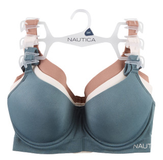 Thumbnail 1: Nautica Women's 3 Pk Comfort Strap Bras  