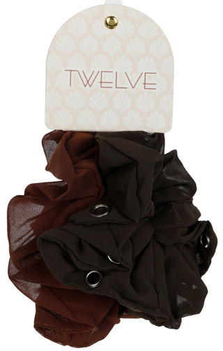 Thumbnail 1: TWELVE 2 Pk Hair Scrunchies 
