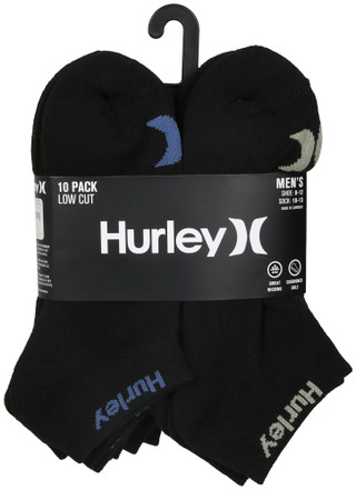 Thumbnail 1: Hurley Men's 10 Pk Low Cut Socks 