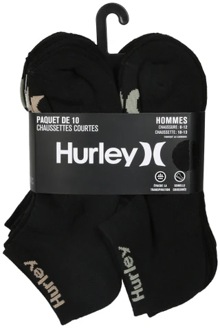 Thumbnail 2: Hurley Men's 10 Pk Low Cut Socks 