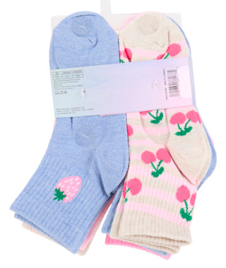 Thumbnail 2: Capelli Girls 8 Pk Quarter Socks 