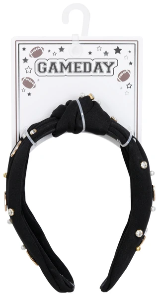 Thumbnail 1: Fantasia Accessories Football Rhinestone Headband 