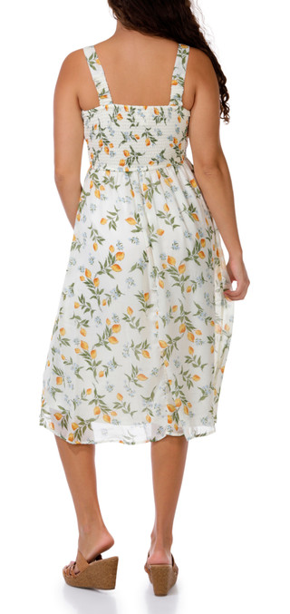 Thumbnail 2: JAPNA Juniors Sleeveless Floral Peasant Dress 