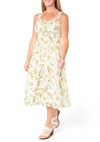Thumbnail 3: JAPNA Juniors Sleeveless Floral Peasant Dress 