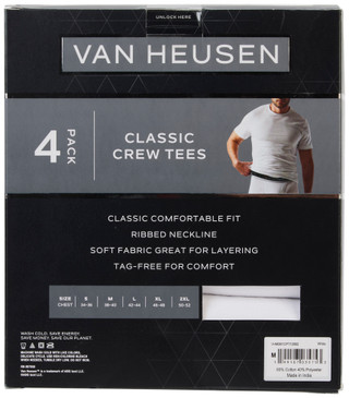 Thumbnail 2: Van Heusen Men's 4 Pk Classic Crew Tees 
