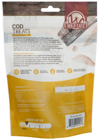 Thumbnail 2: WILD EATS 3 oz Cod Dog Treats 