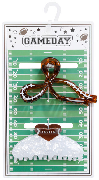 Thumbnail 1: Fantasia Accessories 2 Pk Game Day Hair Claw Clips 
